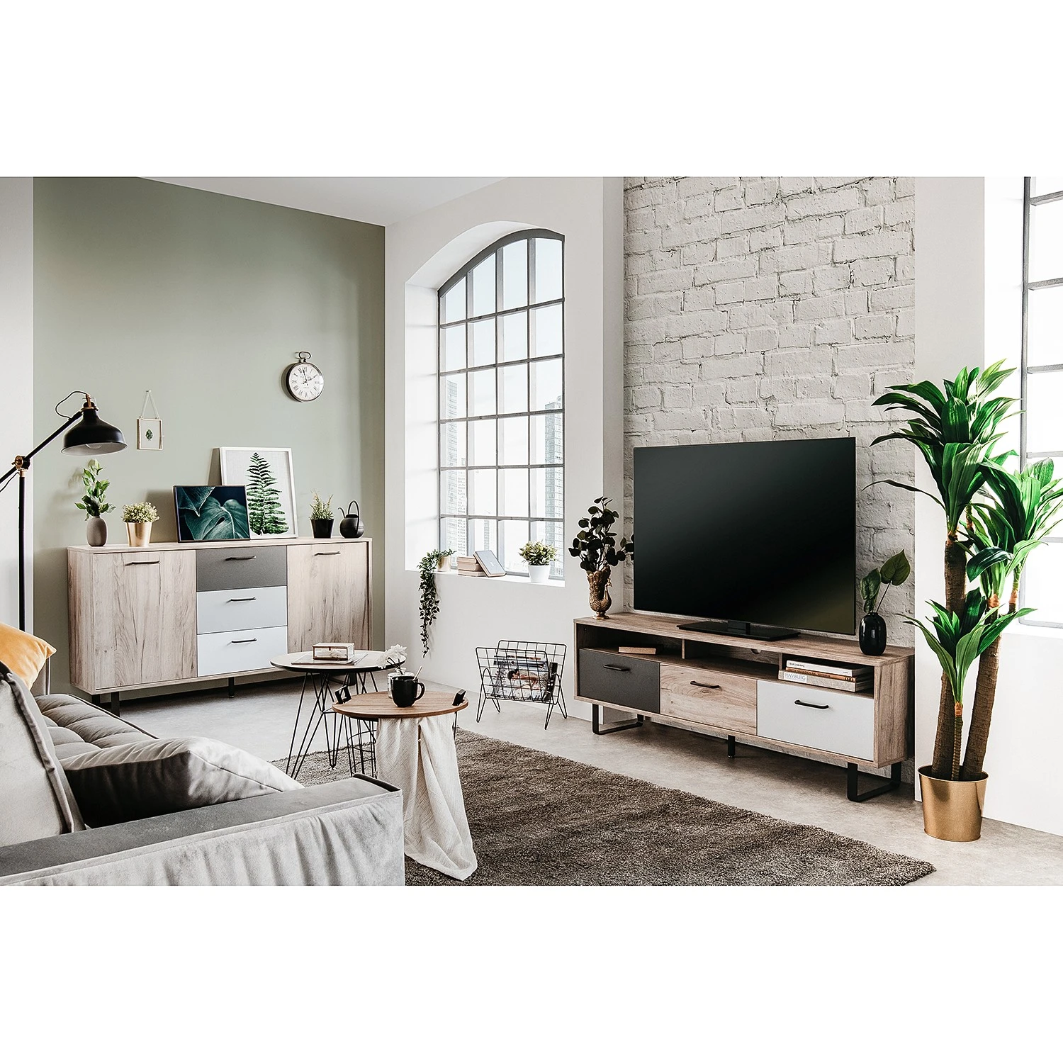 Norrwood Sideboard Brookton - Mehrfarbig / Eiche Dekor 9 Norrwood Sideboard Brookton - Mehrfarbig / Eiche Dekor – Bild 9