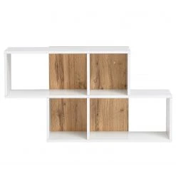 Schildmeyer Wandregal Padua - Weiß / Eiche Landhaus Dekor -Wohnzimmermöbel boutique en ligne 1000202507 200123 09483800002 DETAILS P000000001000202507