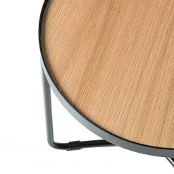 Fredriks Couchtischset Permet (2er-Set) - Echtholzfurnier - Eiche / Schwarz -Wohnzimmermöbel boutique en ligne 1000204348 200212 13334000024 DETAILS P000000001000204348