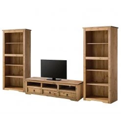 Maison Belfort Wohnwand Finca Rustica I (3-teilig) - Kiefer massiv - Kiefer Natur -Wohnzimmermöbel boutique en ligne 1000205046 210908 06324700006 DETAILS P000000001000205046