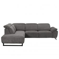 Fredriks Ecksofa NoHo - Microfaser - Grau - Ottomane davorstehend links - Relaxfunktion -Wohnzimmermöbel boutique en ligne 1000205275 200310 12363201396 DETAILS P000000001000205275