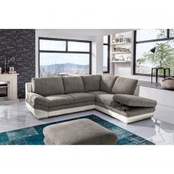 Fredriks Ecksofa Gerton - Kunstleder - Grauweiß - Ottomane davorstehend rechts -Wohnzimmermöbel boutique en ligne 1000205321 200310 12371901863 MOOD DETAILS P000000001000205321 mood