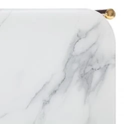 Jack & Alice Couchtisch Conyers - Glas / Metall - Marmor Weiß Dekor / Schwarz -Wohnzimmermöbel boutique en ligne 1000205493 201023 06215600014 DETAILS P000000001000205493