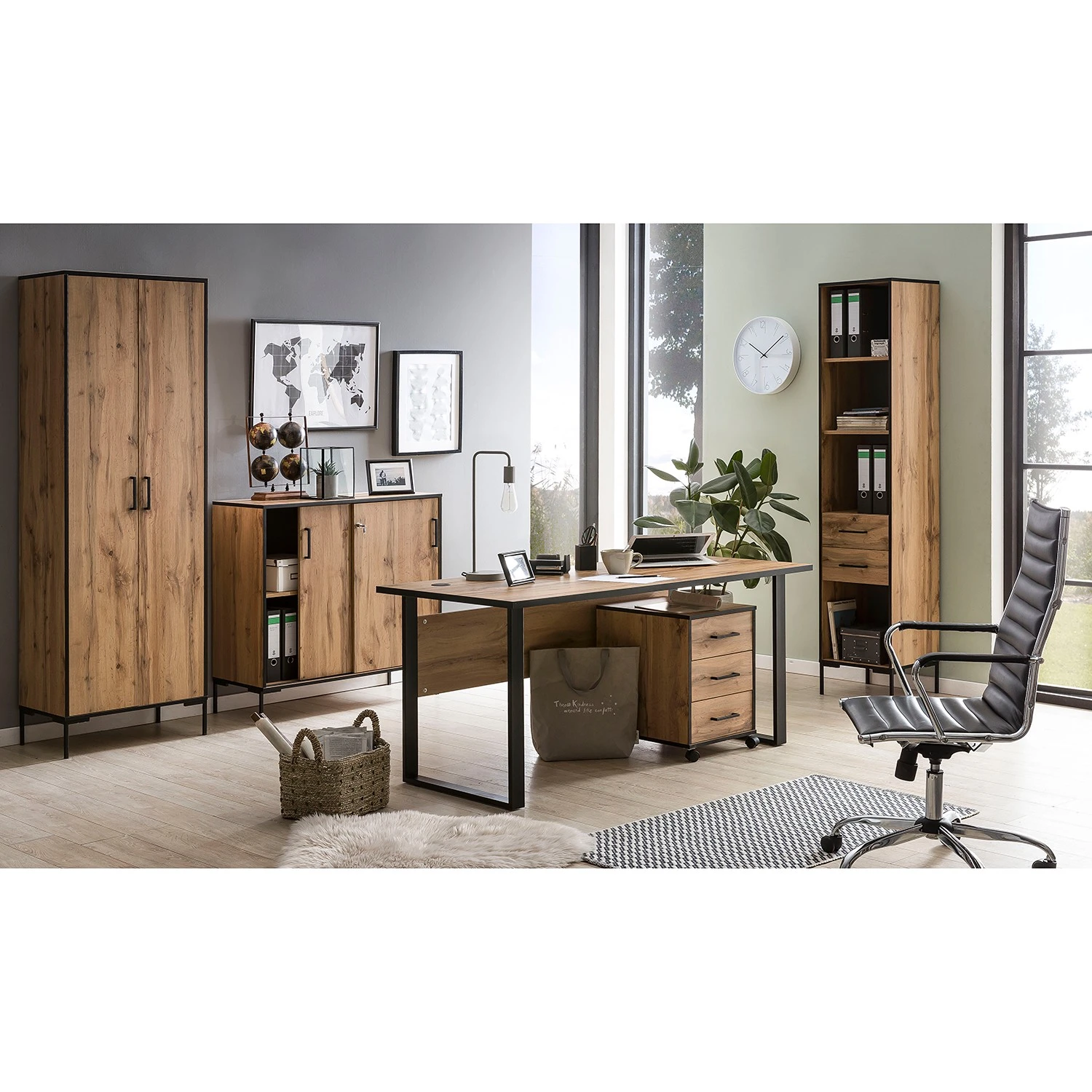 Fredriks Aktenregal Cumminus - Eiche Dekor 2 Fredriks Aktenregal Cumminus - Eiche Dekor – Bild 2