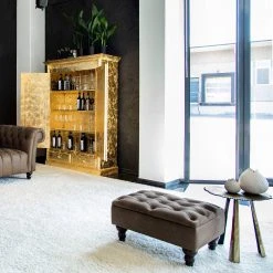 Naturoo Polsterhocker Boyce I - Echtleder - Nougat -Wohnzimmermöbel boutique en ligne 1000205727 200227 16251800031 MOOD DETAILS P000000001000205727 mood