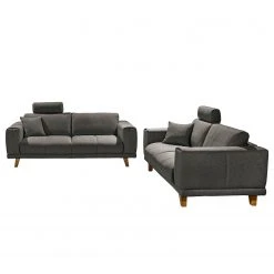 Ars Natura Polstergarnitur Pomos (3-2) - Webstoff - Lehm