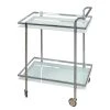 Jack & Alice Servierwagen Vonore - Glas / Metall - Chrom