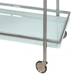Jack & Alice Servierwagen Vonore - Glas / Metall - Chrom -Wohnzimmermöbel boutique en ligne 1000206267 200218 13102500014 DETAILS P000000001000206267