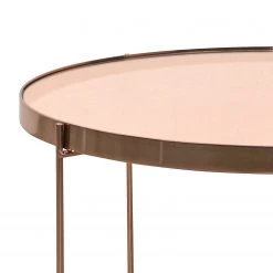 Norrwood Couchtisch Noxon - Glas / Metall - Roségold -Wohnzimmermöbel boutique en ligne 1000206279 200218 13102600072 DETAILS P000000001000206279