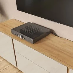 Germania TV-Lowboard Mesa II - Glas - Kaschmir / Eiche Dekor -Wohnzimmermöbel boutique en ligne 1000206725 200305 17324600354 DETAILS P000000001000206725