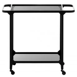Norrwood Servierwagen Kisko - Glas / Metall - Grau / Schwarz -Wohnzimmermöbel boutique en ligne 1000206940 200221 16143500056 DETAILS P000000001000206940