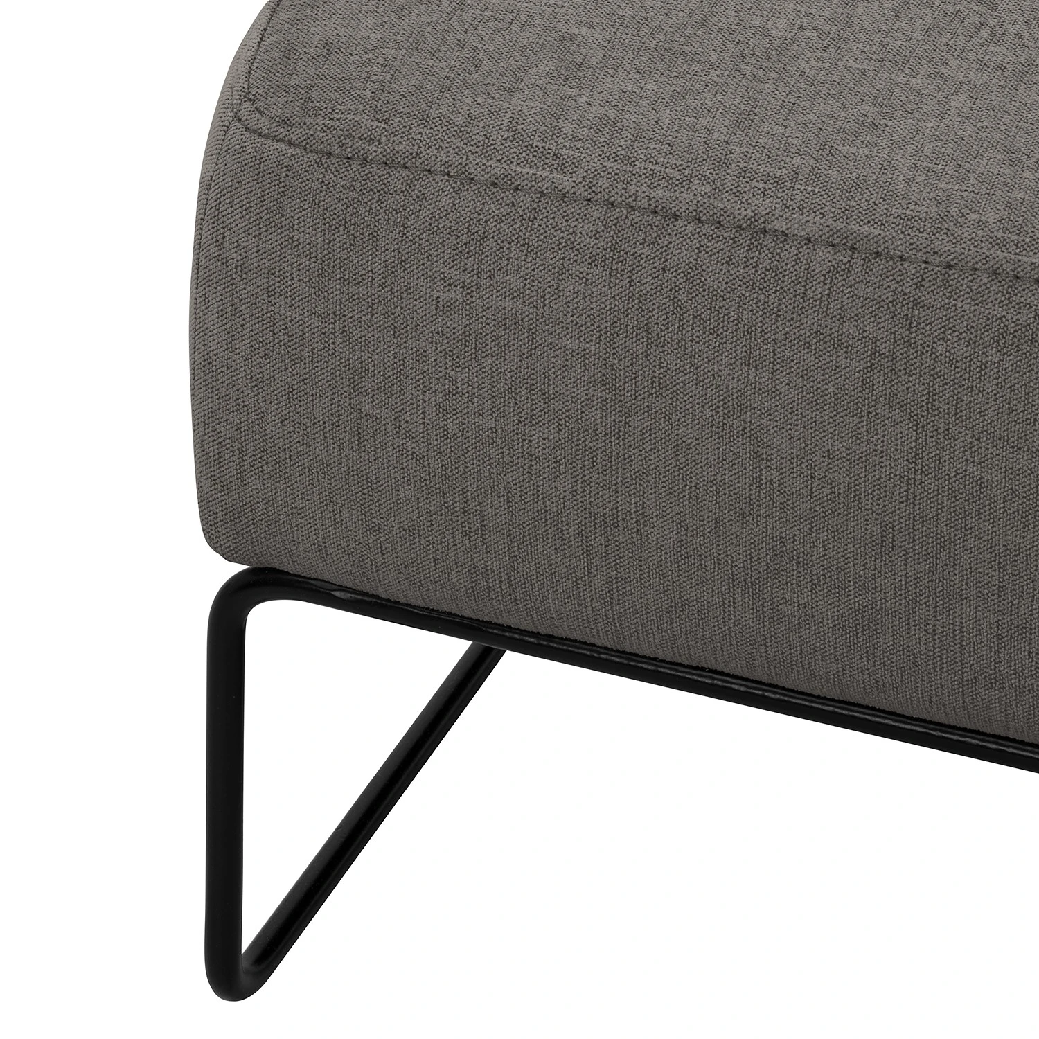 Norrwood Polsterhocker Litti I - Webstoff - Webstoff Nere: Grau 7 Norrwood Polsterhocker Litti I - Webstoff - Webstoff Nere: Grau – Bild 7