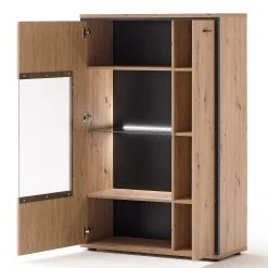 Loftscape Highboard Buena - Balkeneiche Dekor / Anthrazit -Wohnzimmermöbel boutique en ligne 1000207347 200317 14282000025 DETAILS P000000001000207347