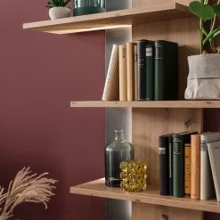 Loftscape Wandregal Buena - Balkeneiche Dekor / Anthrazit -Wohnzimmermöbel boutique en ligne 1000207356 200317 14285600069 DETAILS P000000001000207356