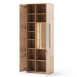 Loftscape Vitrinenschrank Salvo - Eiche teilmassiv - Balkeneiche Bianco / Grau -Wohnzimmermöbel boutique en ligne 1000207361 200317 14292500110 DETAILS P000000001000207361