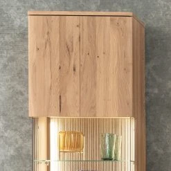 Loftscape Hängevitrine Salvo - Eiche teilmassiv - Balkeneiche Bianco / Grau -Wohnzimmermöbel boutique en ligne 1000207370 200317 14302100184 DETAILS P000000001000207370