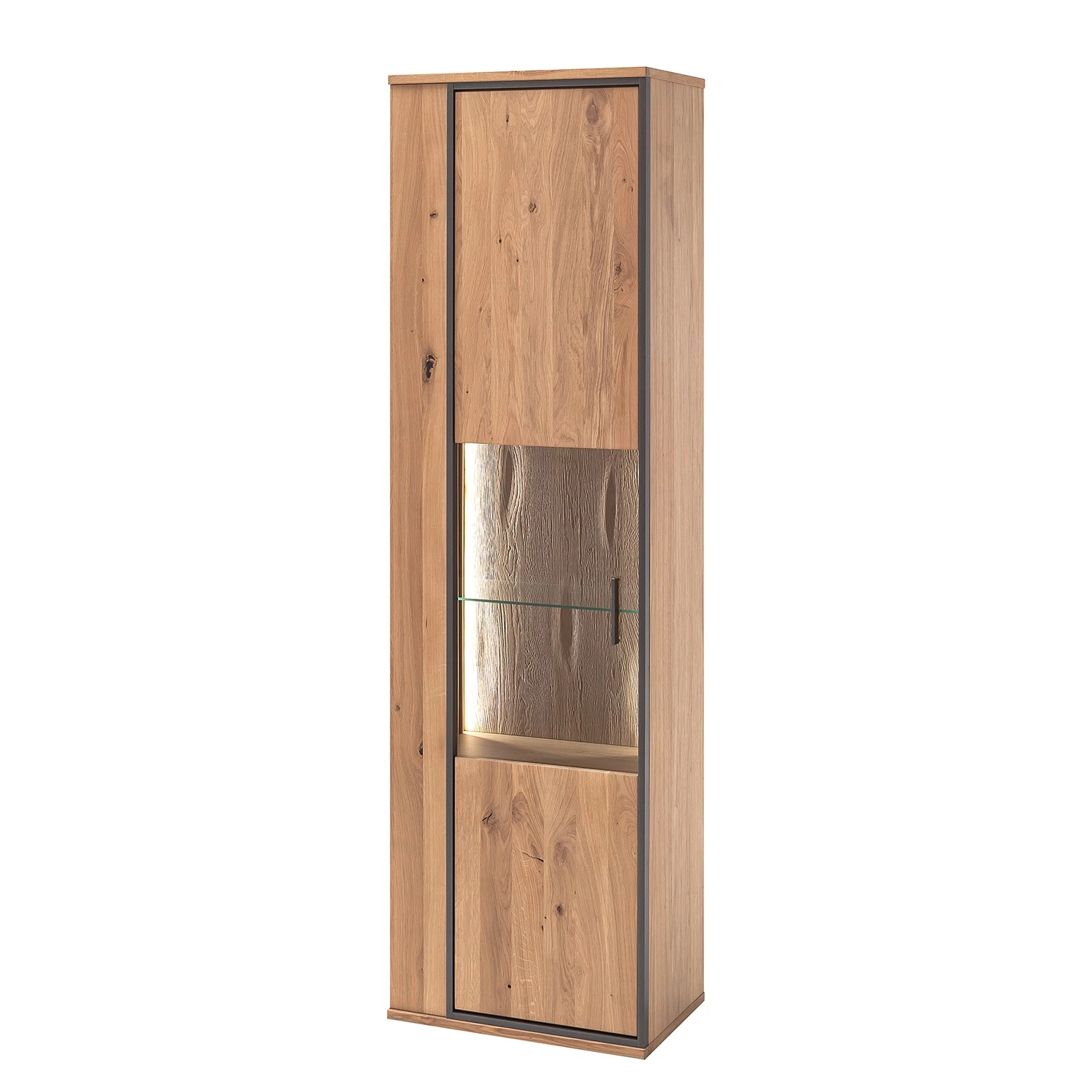 Naturoo Wohnwand Doora II (4-teilig) - Asteiche teilmassiv - Asteiche Bianco / Graphit 11 Naturoo Wohnwand Doora II (4-teilig) - Asteiche teilmassiv - Asteiche Bianco / Graphit – Bild 11