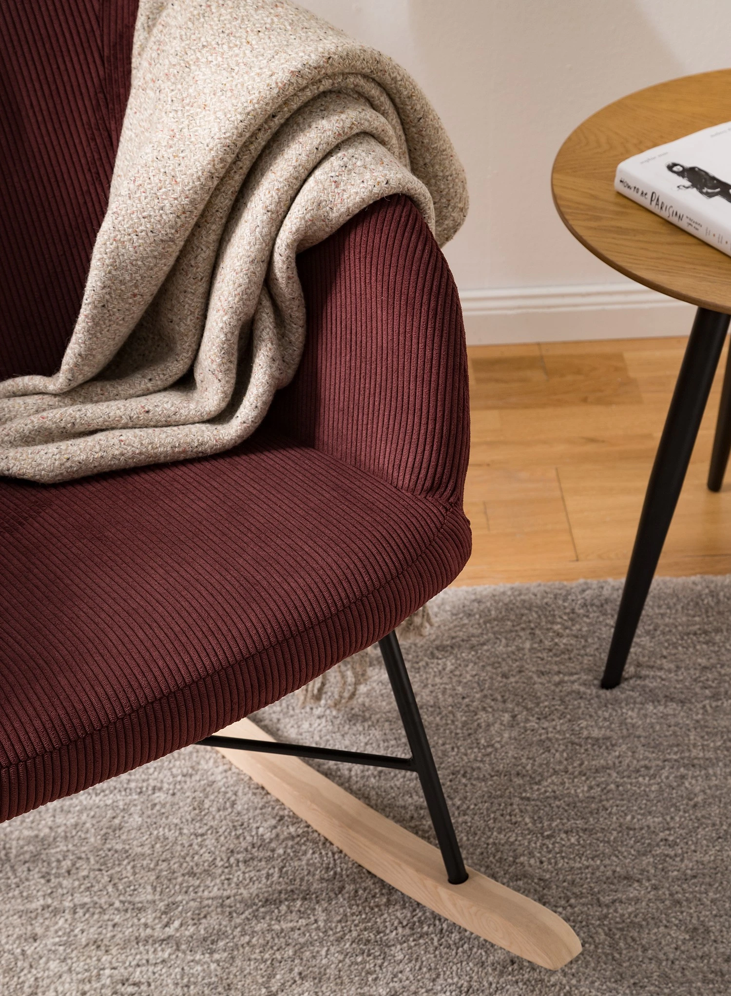 Mørteens Schaukelstuhl Kumia II - Kord - Bordeaux 11 Mørteens Schaukelstuhl Kumia II - Kord - Bordeaux – Bild 11