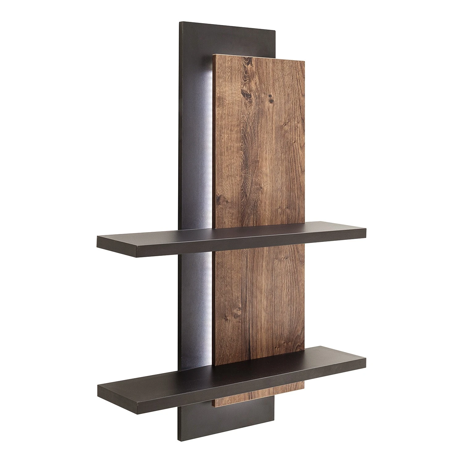 Red Living Wandregal Hixson - Eiche Barrique Dekor / Schwarz 1 Red Living Wandregal Hixson - Eiche Barrique Dekor / Schwarz