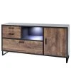 Red Living Sideboard Hixson - Eiche Barrique Dekor / Schwarz