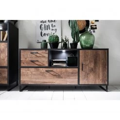 Red Living Sideboard Hixson - Eiche Barrique Dekor / Schwarz -Wohnzimmermöbel boutique en ligne 1000209055 200402 14345000052 MOOD DETAILS P000000001000209055 mood