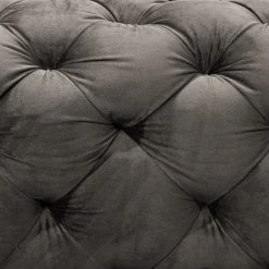 Jack & Alice Sofa Leominster II (3-Sitzer) - Samt Fosca: Dunkelgrau -Wohnzimmermöbel boutique en ligne 1000209057 210108 10044400244 DETAILS P000000001000209057