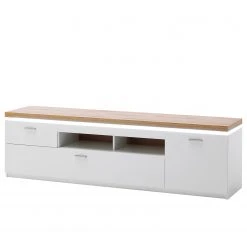Loftscape TV-Lowboard Mundai - Inkl. Beleuchtung - Weiß / Eiche Wotan Dekor - Breite: 196 cm -Wohnzimmermöbel boutique en ligne 1000209063 200402 14350000066 DETAILS P000000001000209063