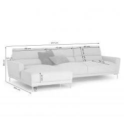 Fredriks Ecksofa Burney - Webstoff - Hellgrau - Longchair davorstehend links -Wohnzimmermöbel boutique en ligne 1000209160 200415 12011200156 SKETCH DETAILS P000000001000209160 sketch