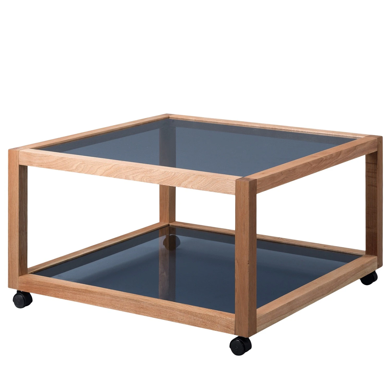 Loftscape Couchtisch Fulbeck II - Glas / Walnuss massiv - Grau / Walnuss 1 Loftscape Couchtisch Fulbeck II - Glas / Walnuss massiv - Grau / Walnuss