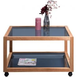 Loftscape Couchtisch Fulbeck II - Glas / Walnuss massiv - Grau / Walnuss 7 Loftscape Couchtisch Fulbeck II - Glas / Walnuss massiv - Grau / Walnuss -Wohnzimmermöbel boutique en ligne 1000209664 200406 13053200058 DETAILS P000000001000209664