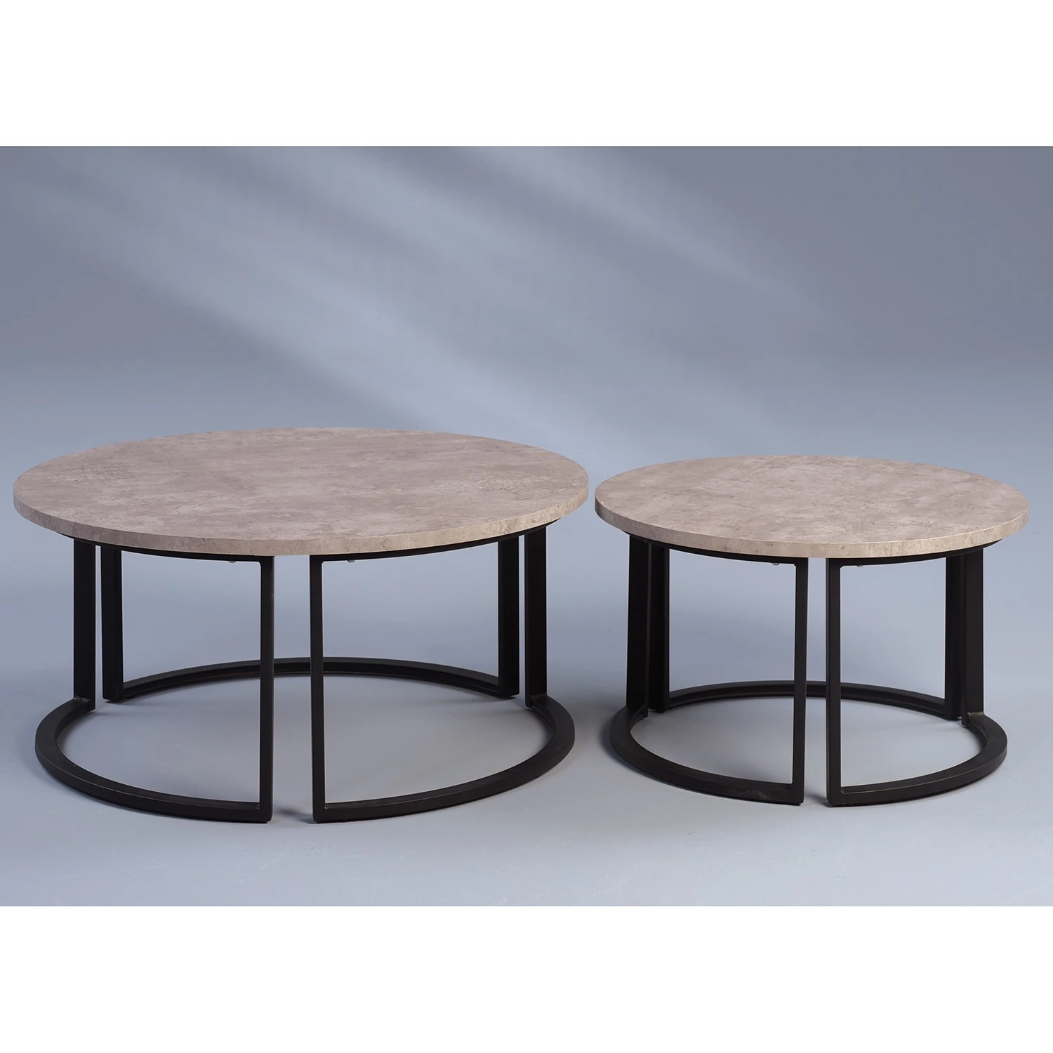 Loftscape Couchtisch Kuau I - Beton Dekor / Schwarz 2 Loftscape Couchtisch Kuau I - Beton Dekor / Schwarz – Bild 2