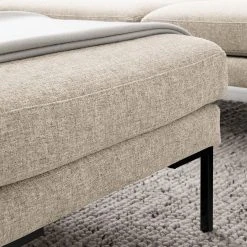 Fredriks Hocker Bellaire - Mischgewebe - Hellbeige - Schwarz -Wohnzimmermöbel boutique en ligne 1000209722 201110 13545600332 DETAILS P000000001000209722