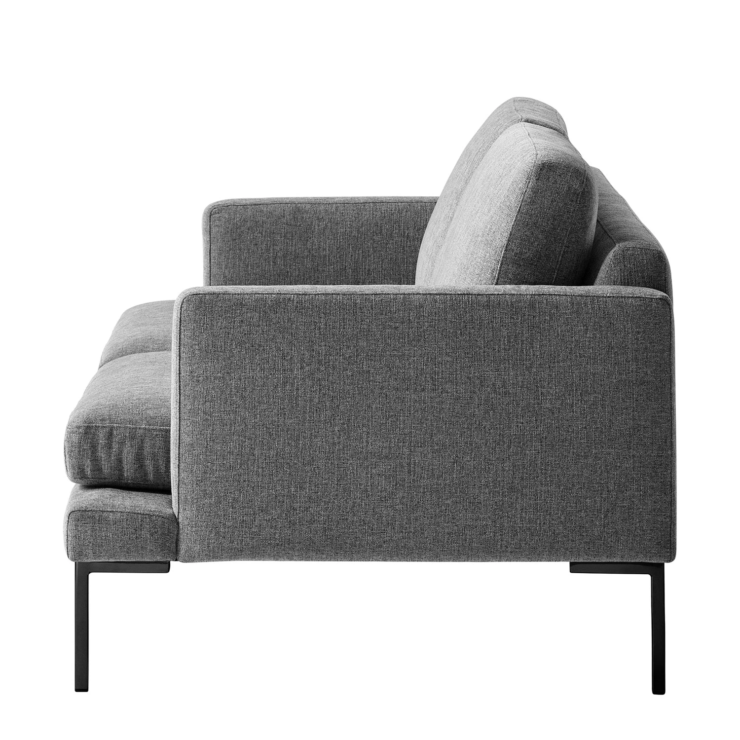 Fredriks Sofa Bellaire(2-Sitzer) - Mischgewebe - Grau - Schwarz 4 Fredriks Sofa Bellaire(2-Sitzer) - Mischgewebe - Grau - Schwarz – Bild 4