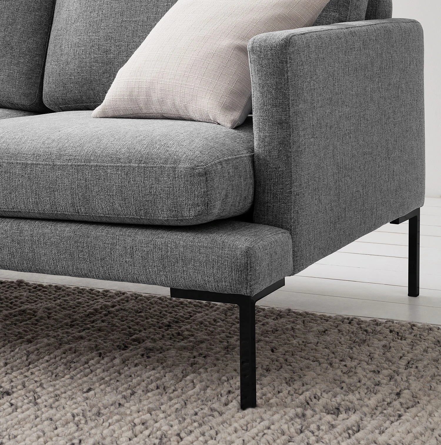 Fredriks Sofa Bellaire(2-Sitzer) - Mischgewebe - Grau - Schwarz 8 Fredriks Sofa Bellaire(2-Sitzer) - Mischgewebe - Grau - Schwarz – Bild 8