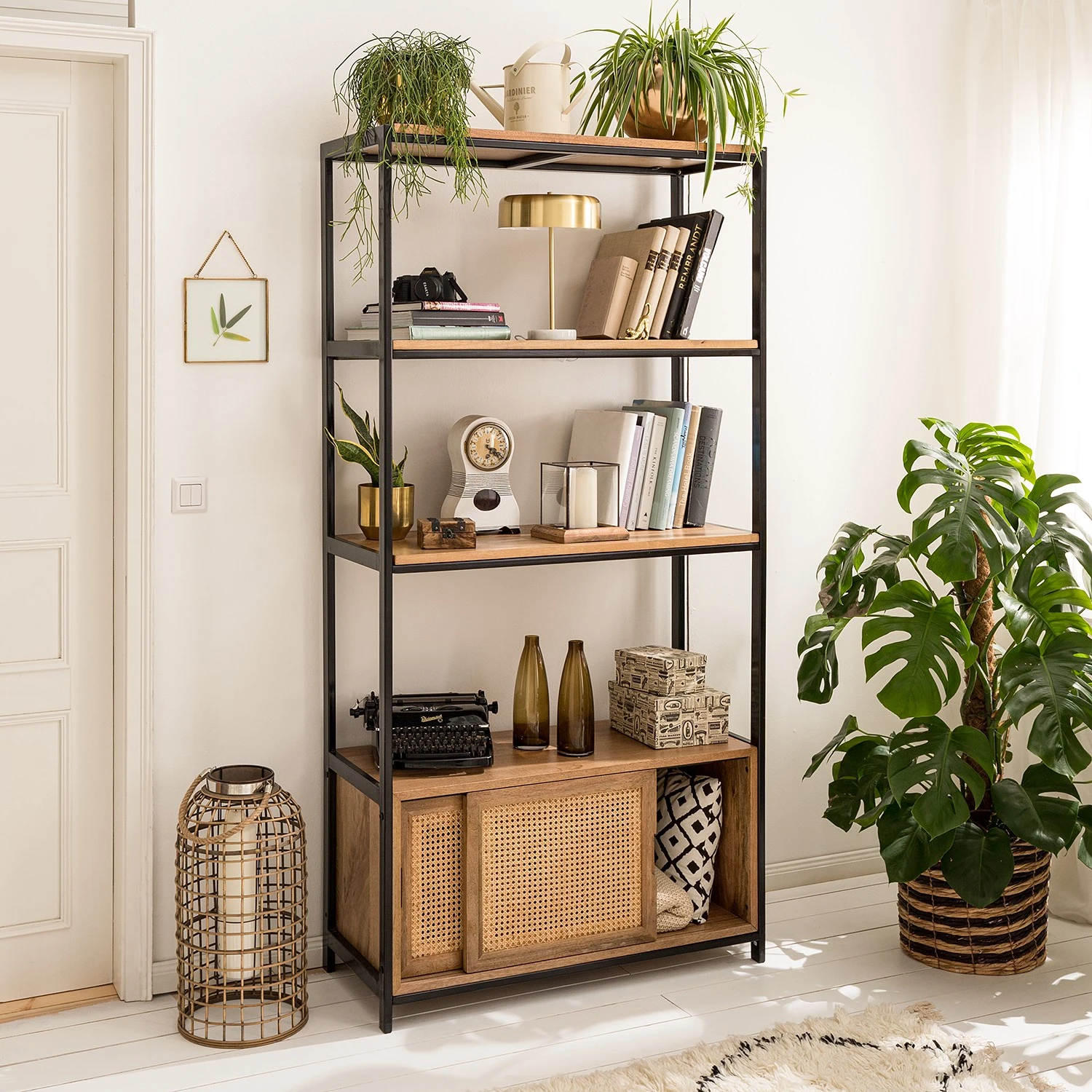 Ars manufacti Regal Vina - Mango massiv / Metall - Mango / Schwarz 2 Ars manufacti Regal Vina - Mango massiv / Metall - Mango / Schwarz – Bild 2