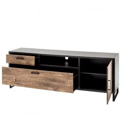 Red Living Wohnwand Hixson II (4-teilig) - Eiche Barrique Dekor / Schwarz -Wohnzimmermöbel boutique en ligne 1000210794 200430 14330700034 DETAILS P000000001000210794