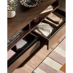 Red Living TV-Lowboard Kluuvi - Echtholzfurnier - Walnuss / Schwarz -Wohnzimmermöbel boutique en ligne 1000210869 200824 12195900004 DETAILS P000000001000210869