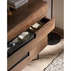 Red Living Kommode Kluuvi I - Echtholzfurnier - Walnuss / Schwarz -Wohnzimmermöbel boutique en ligne 1000210871 200824 12200100008 DETAILS P000000001000210871