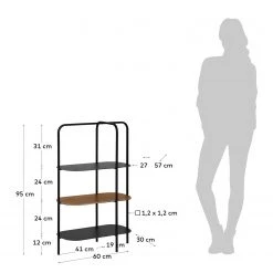 Red Living Regal Laukaa - Stahl / Echtholzfurnier - Schwarz / Walnuss 13 Red Living Regal Laukaa - Stahl / Echtholzfurnier - Schwarz / Walnuss -Wohnzimmermöbel boutique en ligne 1000210882 200625 07315000006 SKETCH DETAILS P000000001000210882 sketch