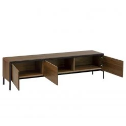 Red Living TV-Lowboard Juuka - Echtholzfurnier - Walnuss / Schwarz -Wohnzimmermöbel boutique en ligne 1000210883 200429 17361700054 DETAILS P000000001000210883