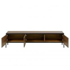 Red Living TV-Lowboard Juuka - Echtholzfurnier - Walnuss / Schwarz -Wohnzimmermöbel boutique en ligne 1000210883 200429 17361800055 DETAILS P000000001000210883