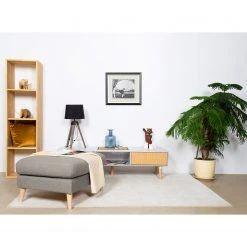 Mørteens Polsterhocker Kustavi - Strukturstoff - Beige -Wohnzimmermöbel boutique en ligne 1000210905 200429 10223500223 MOOD DETAILS P000000001000210905 mood