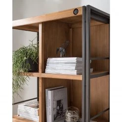 Ars manufacti Regal Manchester VII - Akazie massiv / Metall - Akazie / Anthrazit -Wohnzimmermöbel boutique en ligne 1000210955 210121 12574700009 DETAILS P000000001000210955