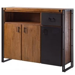 Ars manufacti Sideboard Manchester VII - Akazie massiv / Metall - Akazie / Anthrazit