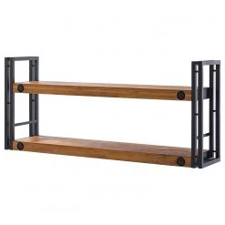 Ars manufacti Wandregal Manchester II - Akazie massiv / Metall - Akazie / Anthrazit