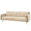 Jack & Alice Schlafsofa Daru - Samt - Samt Niks: Beige