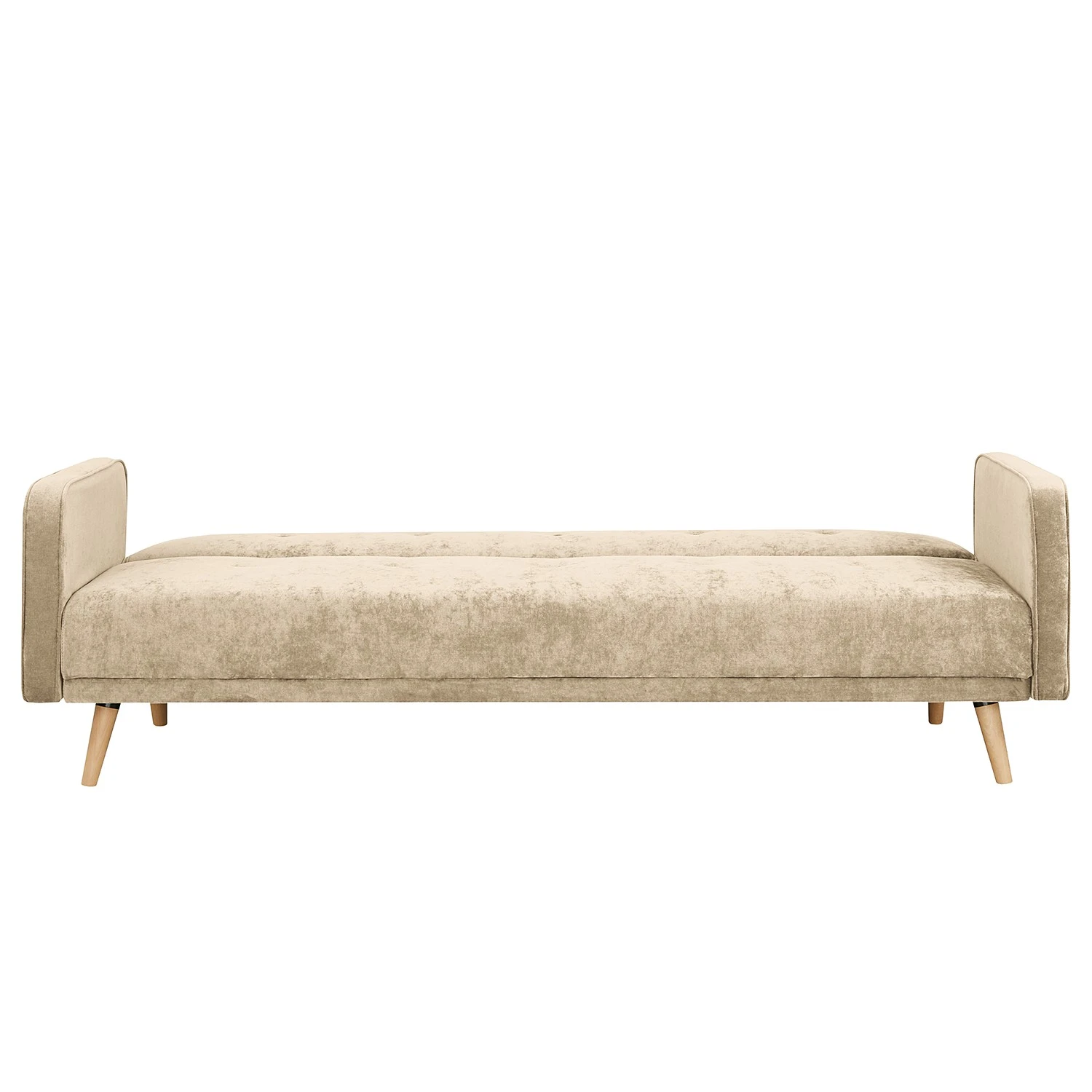 Jack & Alice Schlafsofa Daru - Samt - Samt Niks: Beige 2 Jack & Alice Schlafsofa Daru - Samt - Samt Niks: Beige – Bild 2