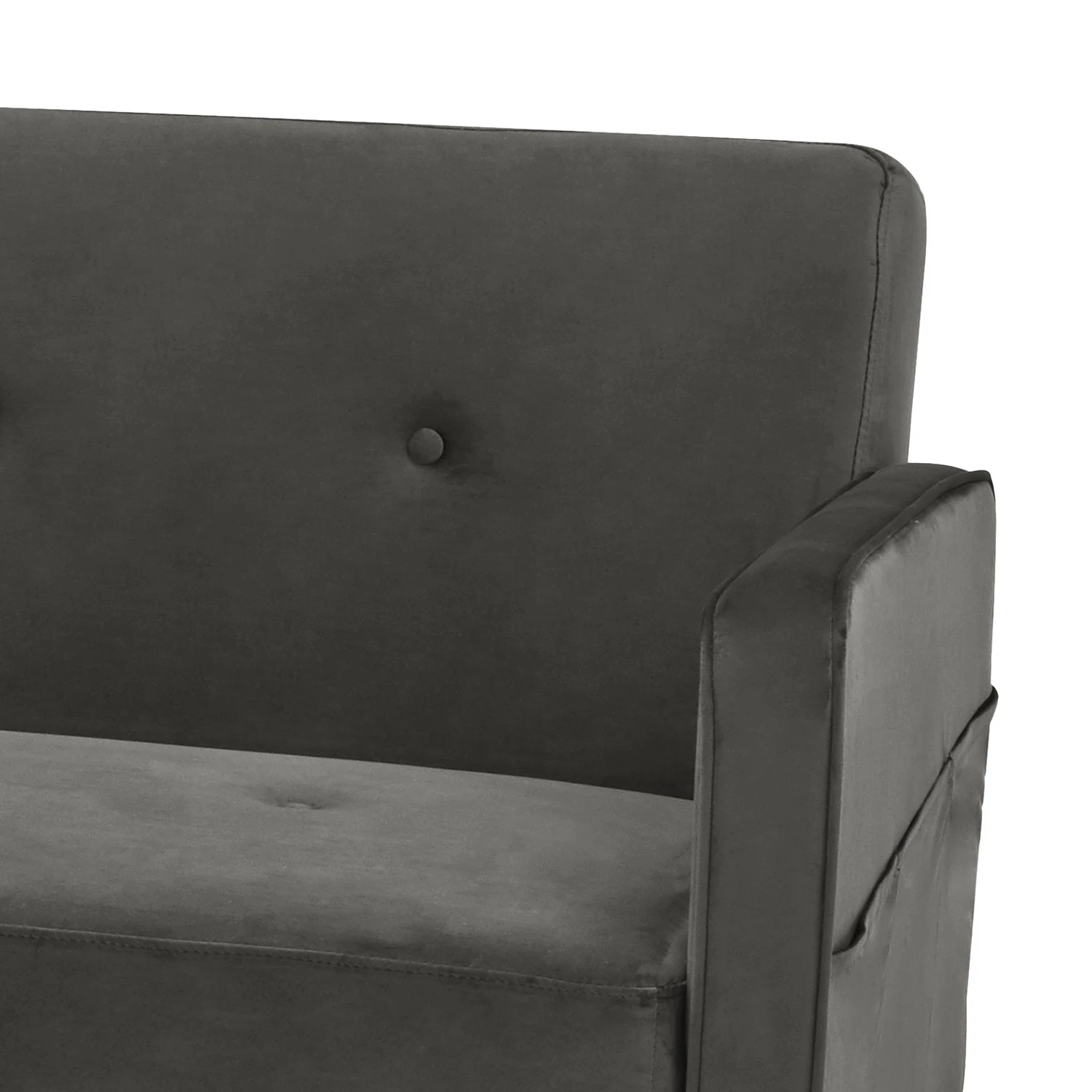 Jack & Alice Ecksofa Daru III - Samt - Grau 11 Jack & Alice Ecksofa Daru III - Samt - Grau – Bild 11