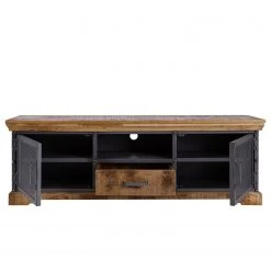 Ars manufacti TV-Lowboard Hunter II - Mango massiv / Metall - Mango / Blaugrau -Wohnzimmermöbel boutique en ligne 1000211062 210127 06293400003 DETAILS P000000001000211062