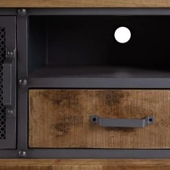 Ars manufacti TV-Lowboard Hunter II - Mango massiv / Metall - Mango / Blaugrau -Wohnzimmermöbel boutique en ligne 1000211062 210127 06295000012 DETAILS P000000001000211062